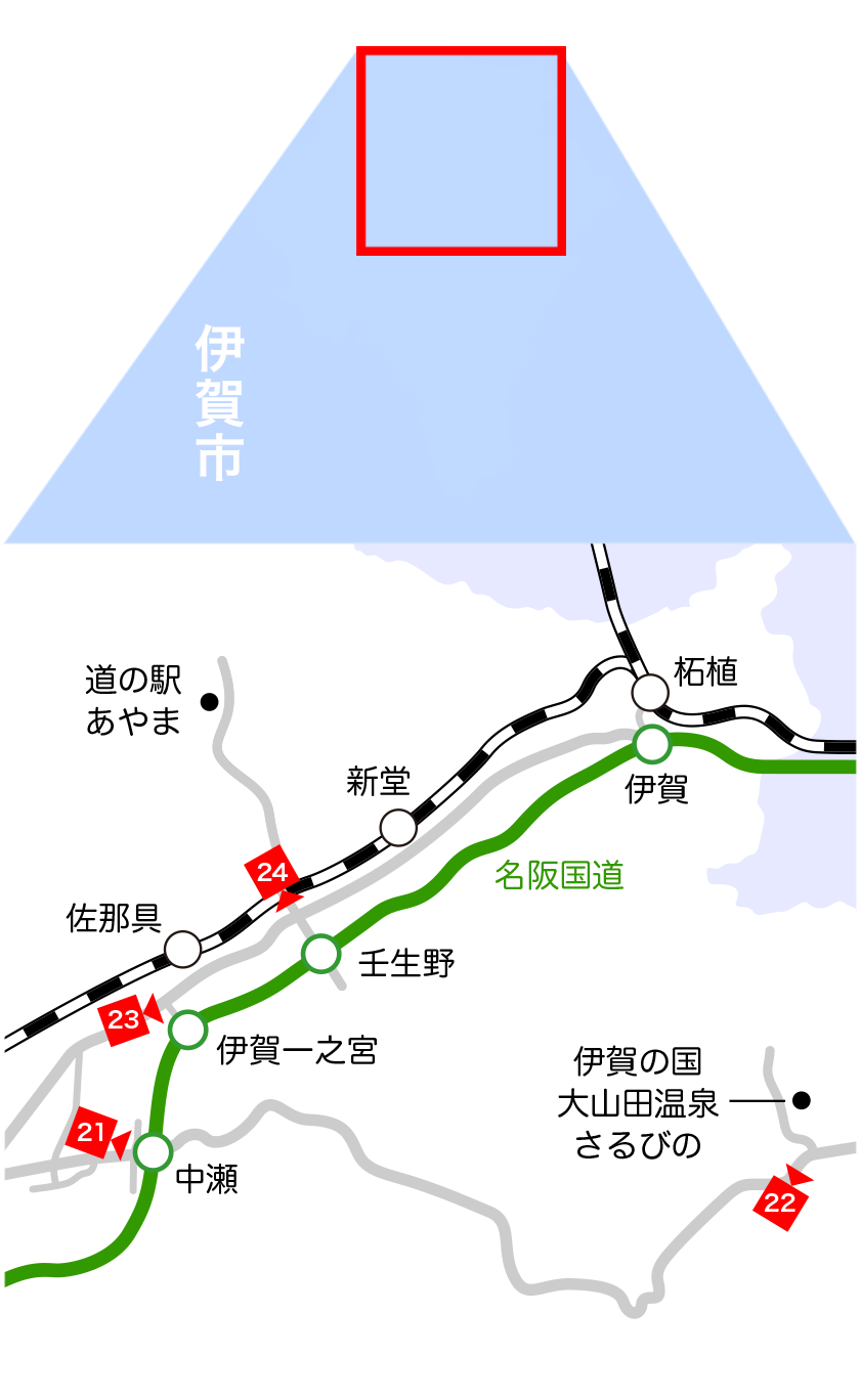 府中・大山田エリア　地図