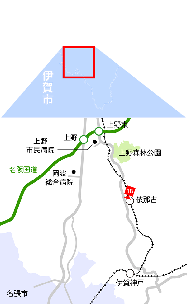 上野南エリア地図