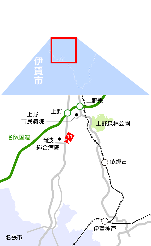 上野南エリア地図