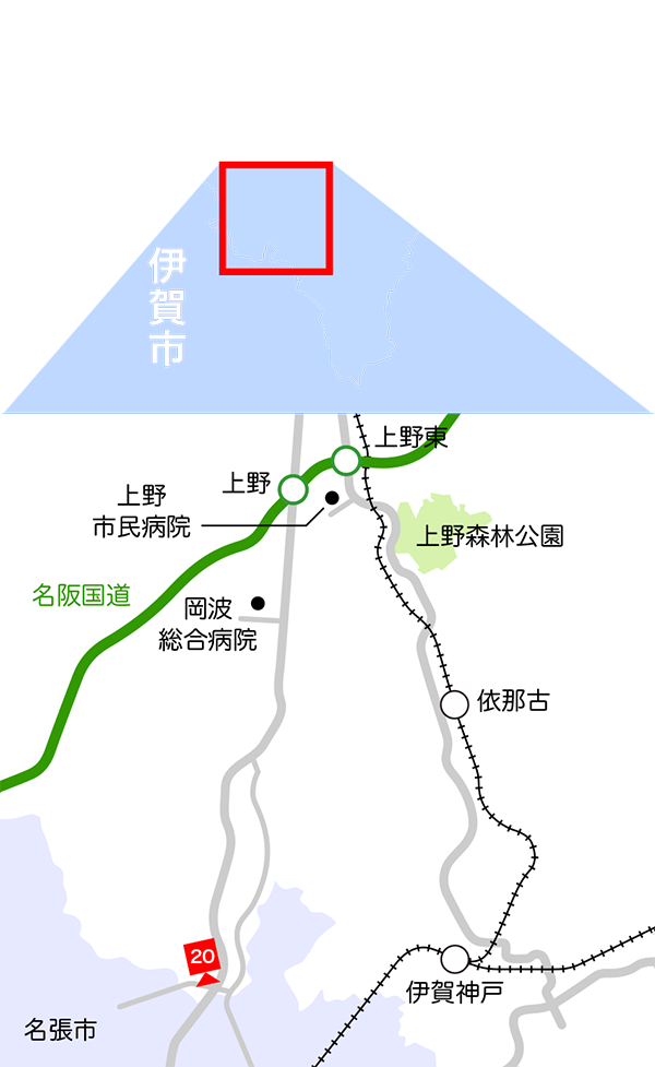 上野南エリア地図