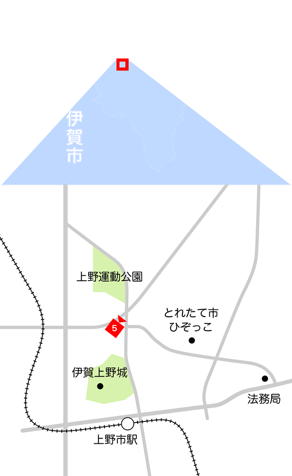 小田・平野エリア地図