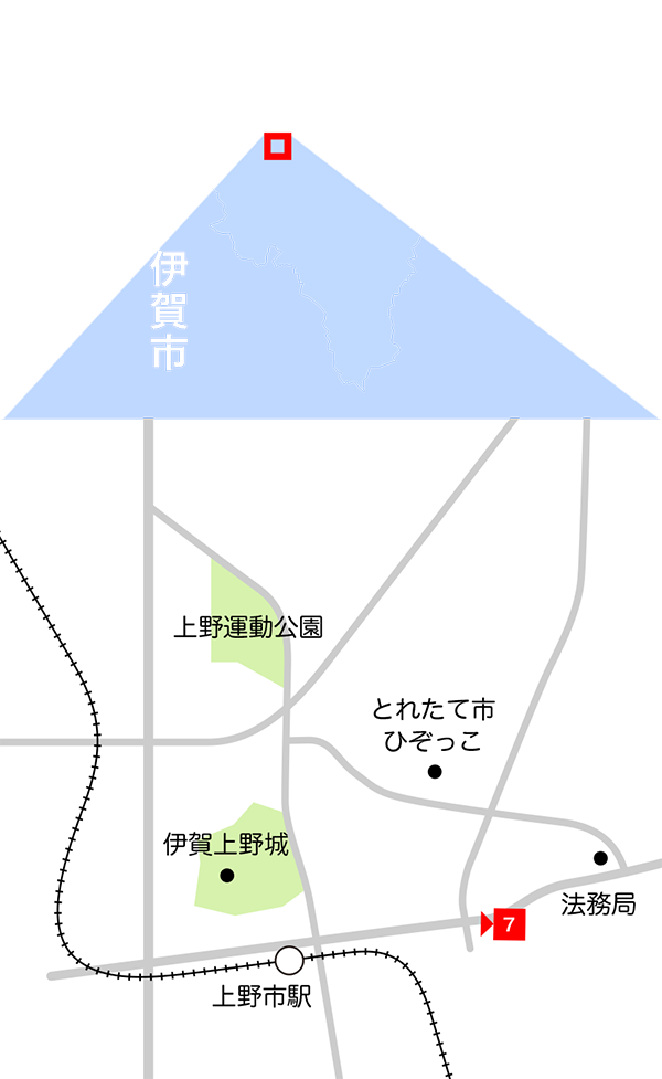 小田・平野エリア地図