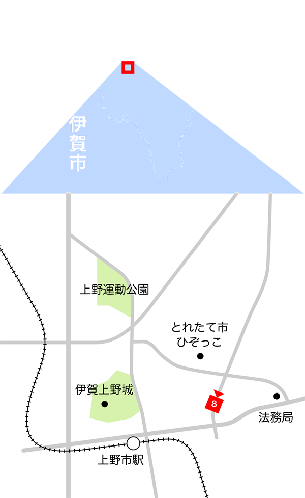 小田・平野エリア地図