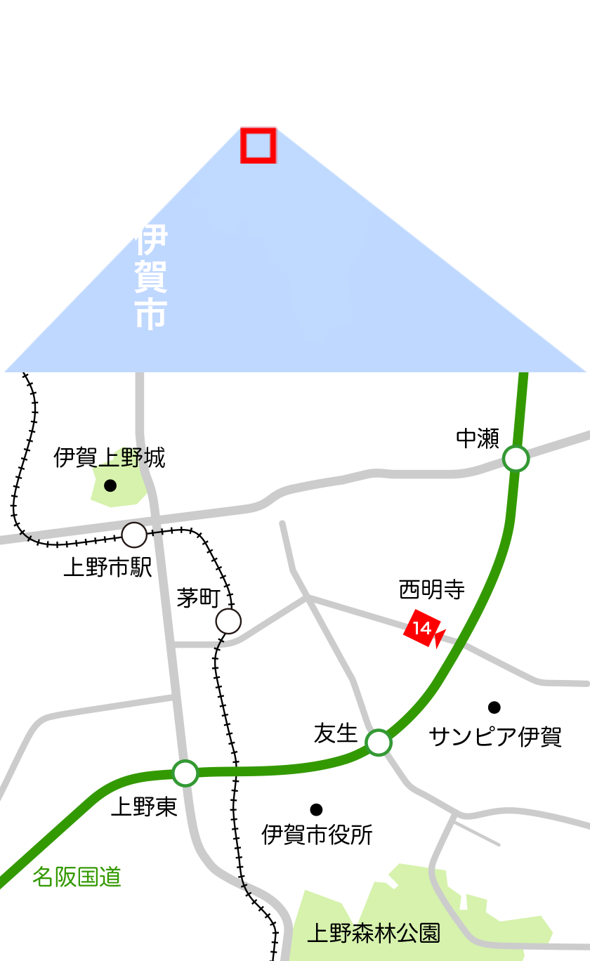 伊賀市地図