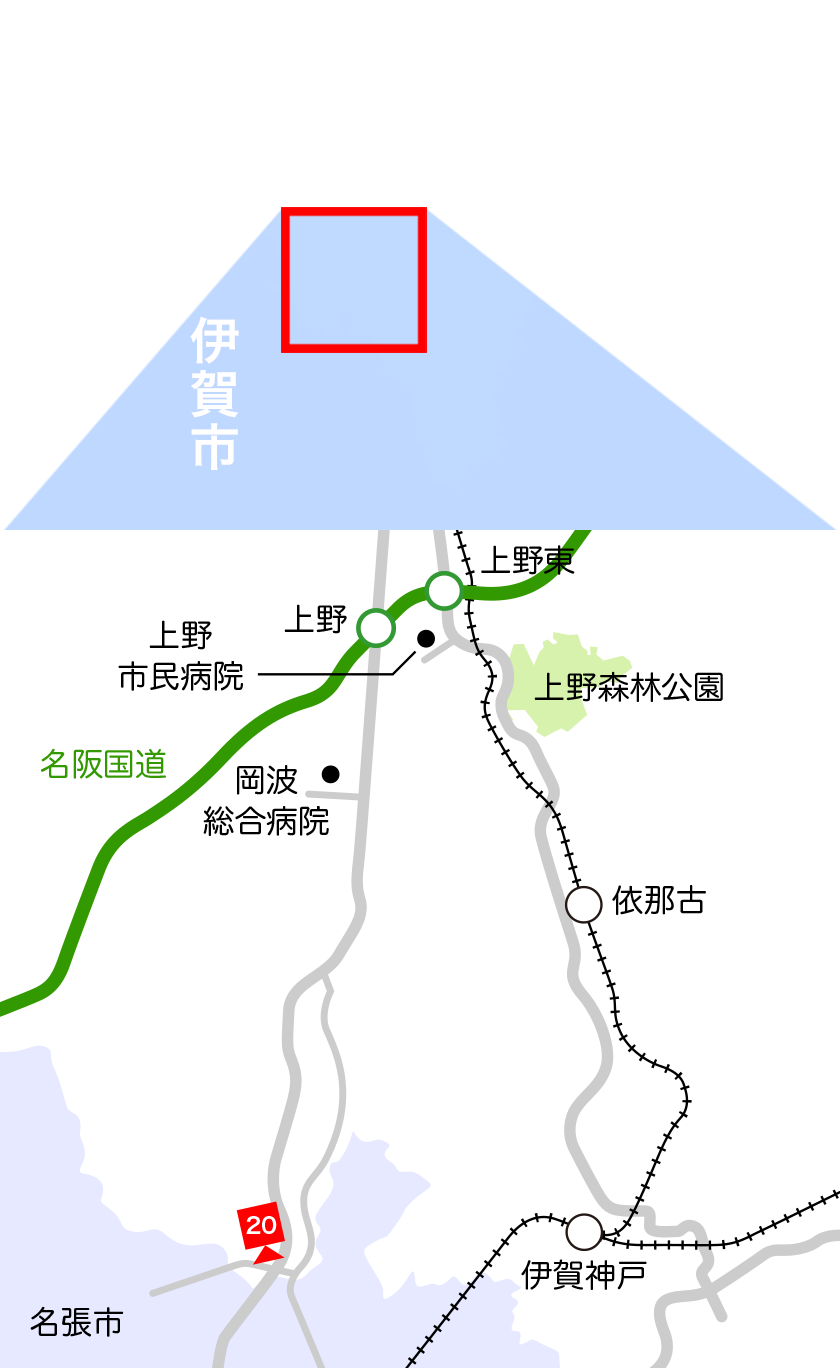 伊賀市地図