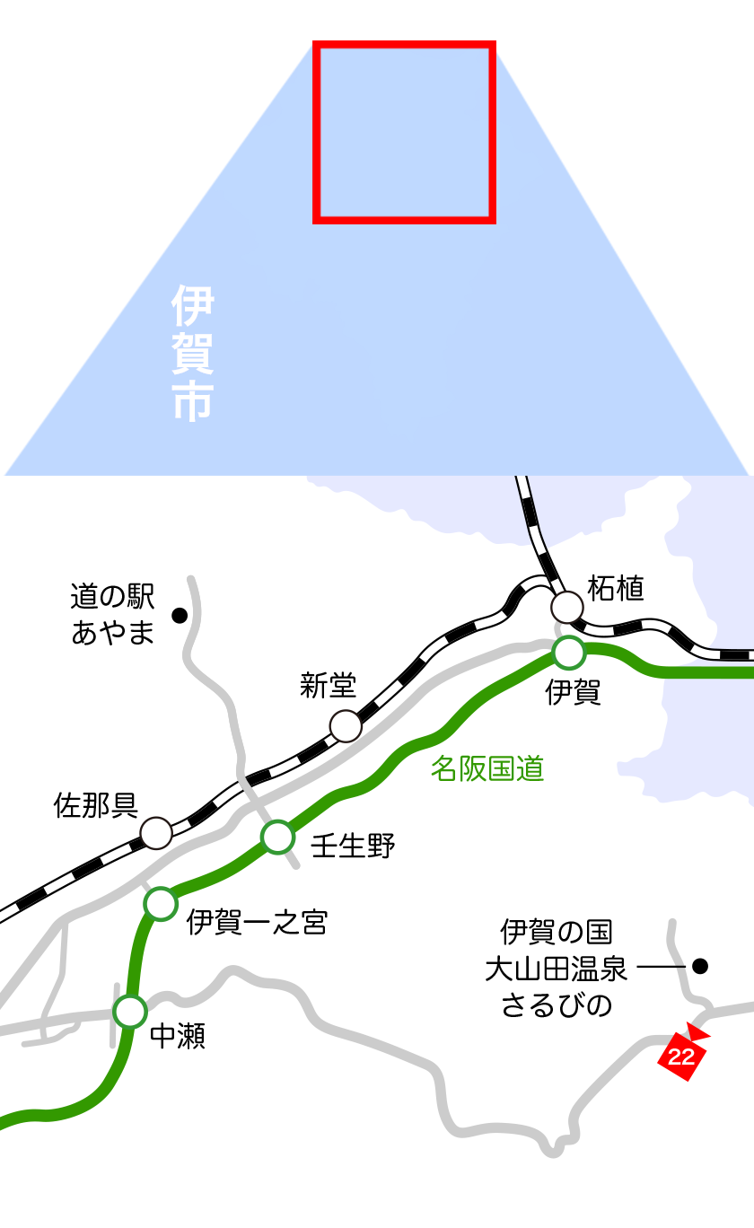 伊賀市地図