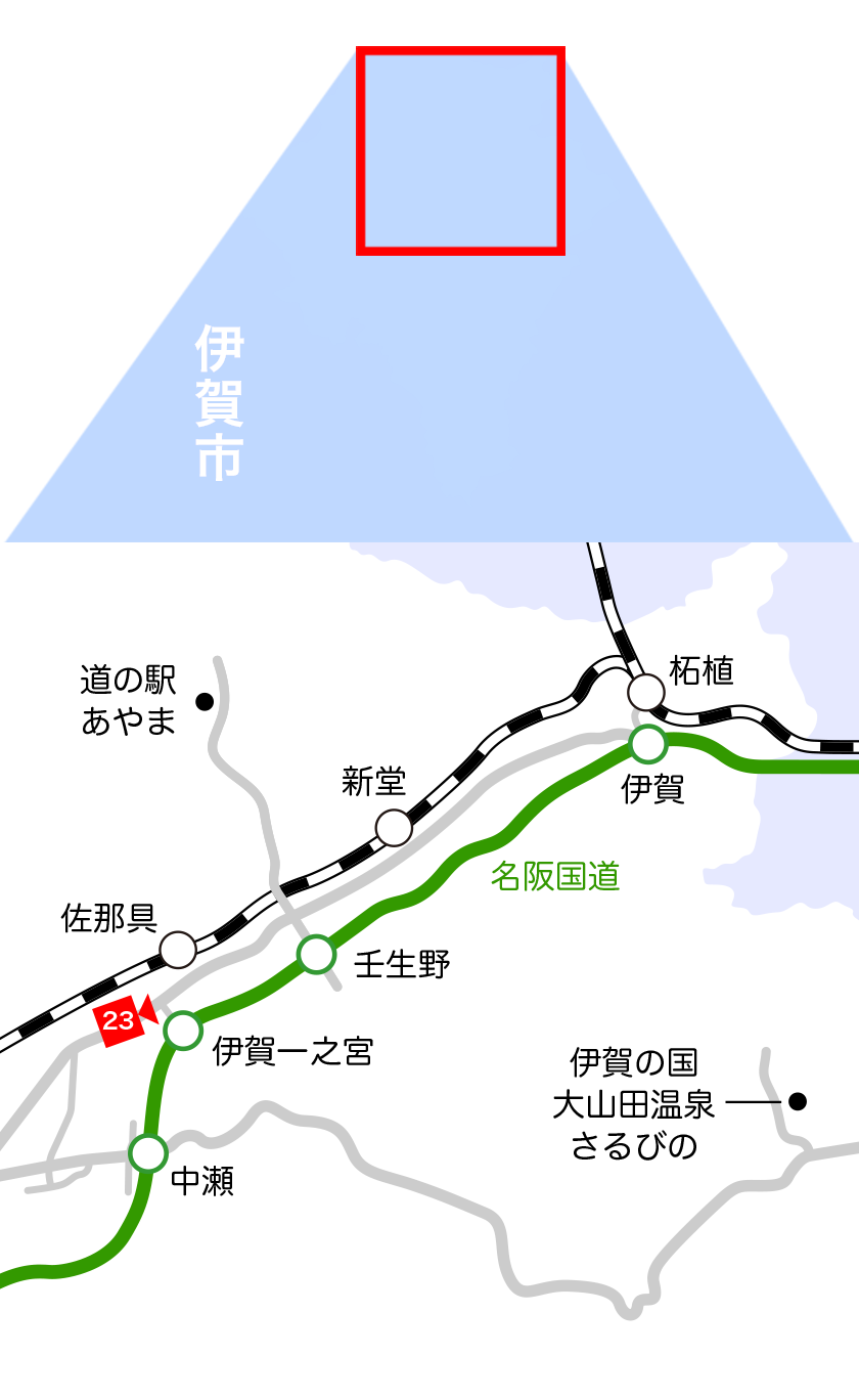 伊賀市地図