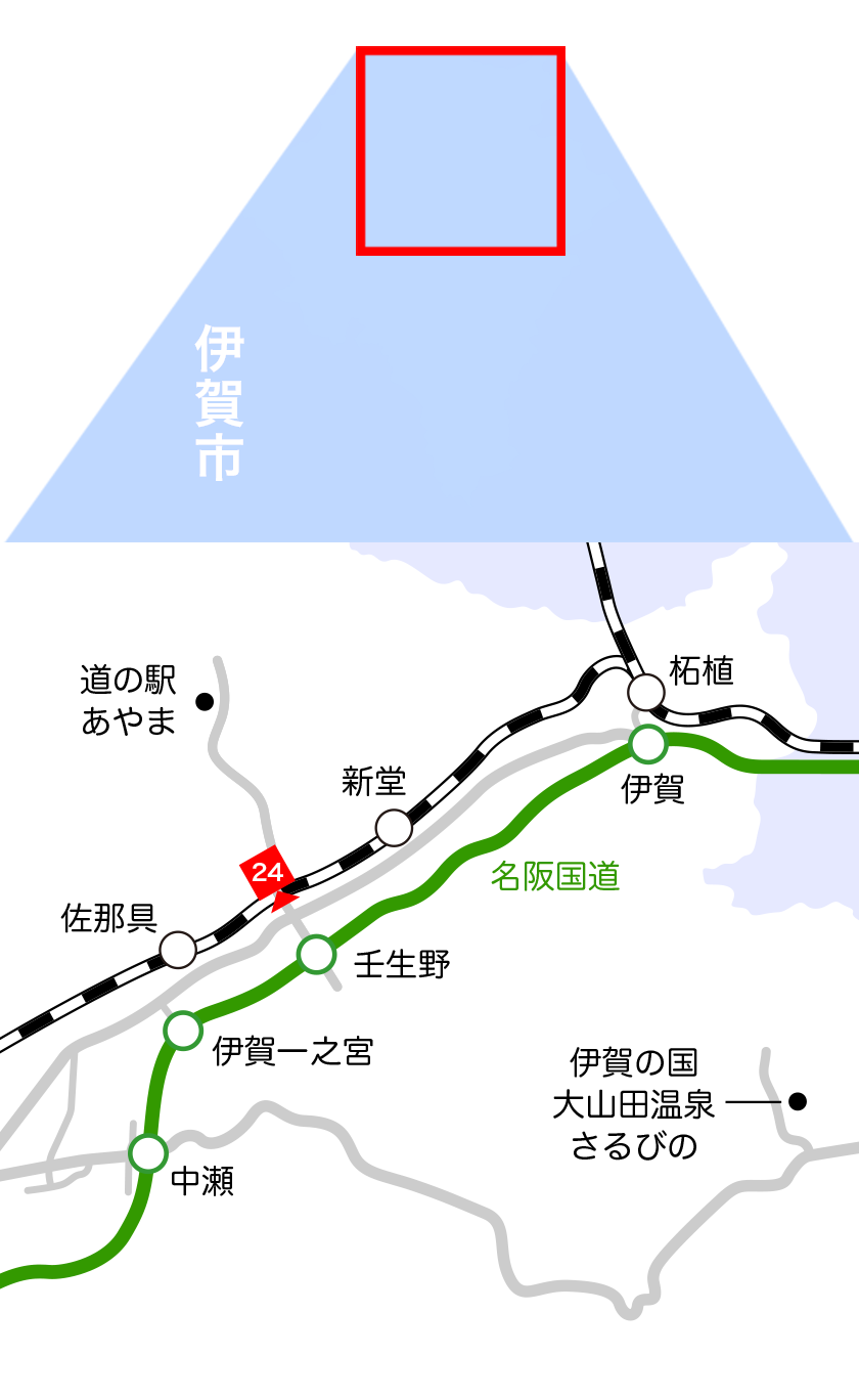 伊賀市地図